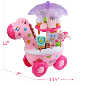 اسباب بازی نوزادی ماشین برقی آب نبات بستنی فروشی مدل زرافه Candy Ice Cream Car _اسباب بازی نوزادی